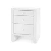 Scout & Nimble Morgan Grasscloth 3 Drawer Side Table