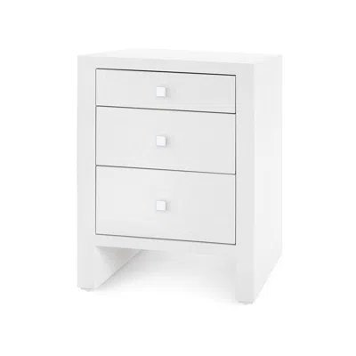 Scout & Nimble Morgan Grasscloth 3 Drawer Side Table