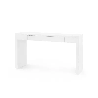 Scout & Nimble Morgan Large White Wooden Console Table