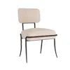 Scout & Nimble Mosquito Natural Black Linen Chair