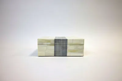 Scout & Nimble Olivia Pin Striped Bone Box