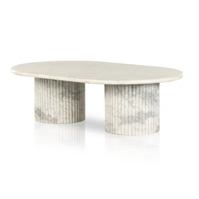 Scout & Nimble Oranda Solid Marble Fluted Coffee Table