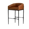 Scout & Nimble Osbourne Brown Russet Leather Bar Stool