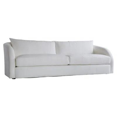 Scout & Nimble Palermo Modern White Outdoor Sofa With Curved Arms