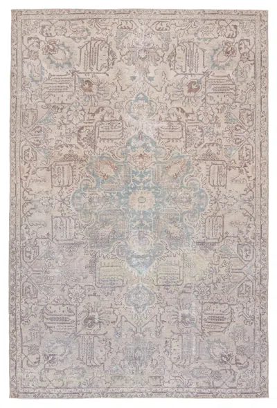Scout & Nimble Parisa Medallion Light Blue/ Light Tan Rug