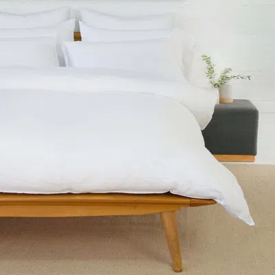 Scout & Nimble Parker White Linen Twin Duvet Set