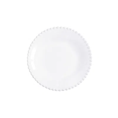 Scout & Nimble Pearl Scalloped Ceramic Stoneware Plate, Set Of 6   White