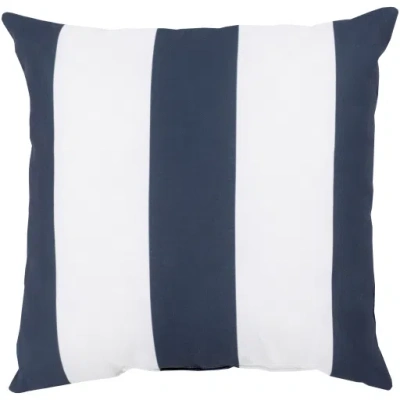 Scout & Nimble Rain Gray / Navy Nautical Outdoor Pillow