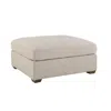 Scout & Nimble Reese Textured Oatmeal Performance Fabric Ottoman