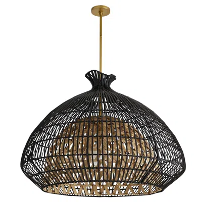 Scout & Nimble Rimini Black Rattan Pendant