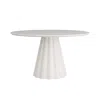 Scout & Nimble Rinny White Marble Entry Table