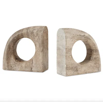 Scout & Nimble Russo Travertine Object Set Of 2