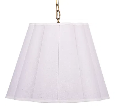 Scout & Nimble Scalloped 1 Light Boucle Linen Pendant