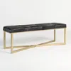 Scout & Nimble Scottsdale Ebony Hide Leather Bench