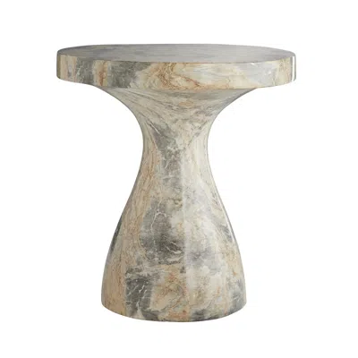 Scout & Nimble Serafina Large Faux Marble Concrete Accent Table