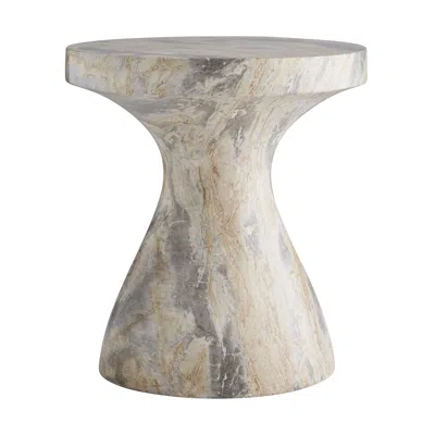 Scout & Nimble Serafina Small Faux Marble Concrete Accent Table