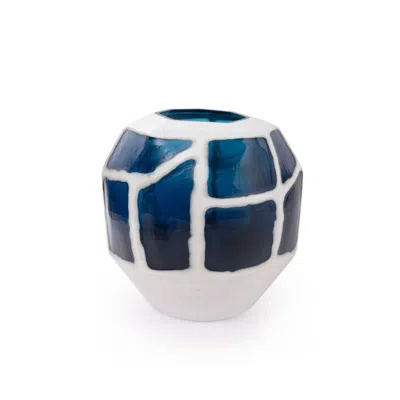 Scout & Nimble Sewale Marine Blue & White Vase