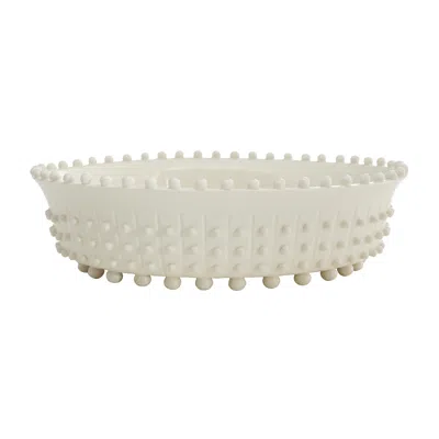 Scout & Nimble Spitzy Ivory Ceramic Centerpiece