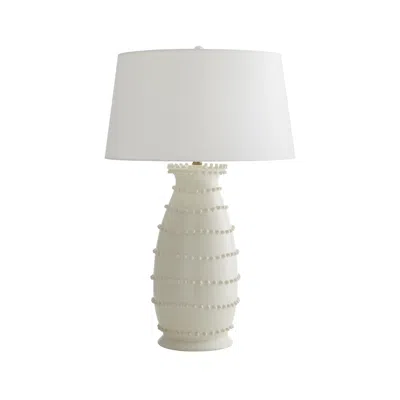 Scout & Nimble Spitzy Ivory Ceramic Lamp