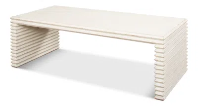 Scout & Nimble Stacked Cocktail Table  Antique White