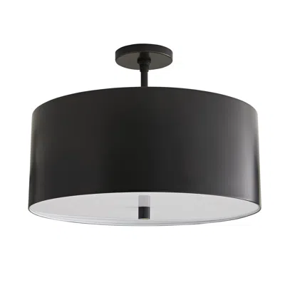Scout & Nimble Tarbell Black Bronze Steel Semi Flush