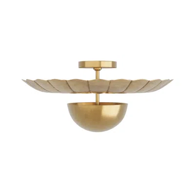 Scout & Nimble Teresa Antique Gold Brass Flush Mount