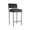 Scout & Nimble Topanga Graphite Leather Bar Stool