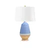 Scout & Nimble Tupelo Blue & Light Brown Porcelain Lamp