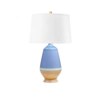 Scout & Nimble Tupelo Blue & Light Brown Porcelain Lamp
