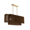 Scout & Nimble Valencia Dark Walnut Plywood Chandelier