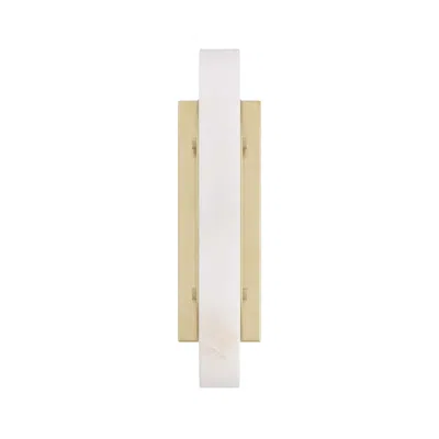 Scout & Nimble Velasco White & Gold Alabaster Sconce