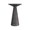 Scout & Nimble Verwall Charcoal Glass Stone Accent Table