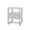 Scout & Nimble Vivian Grey Lacquered 1 Drawer Side Table