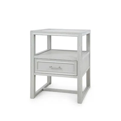Scout & Nimble Vivian Grey Lacquered 1 Drawer Side Table