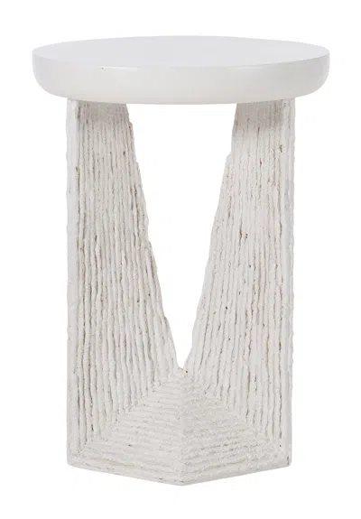 Scout & Nimble Voile Ivory Outdoor Rope Accent Table