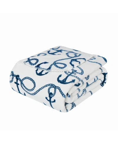 Scout Feeling Nauti Whimsical Throw, 50" X 70" In White