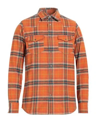 Scout Man Shirt Orange Size L Cotton