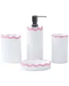 Scout Ric Rac 4 Piece Bath Accessory Set - Pink