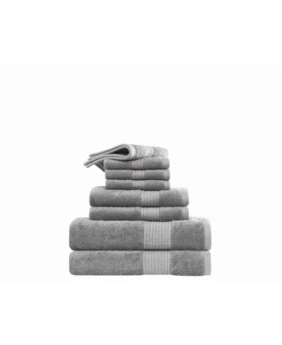 Scout Royal Velvet Cotton 8-pc. Bath Towel Set In Gray