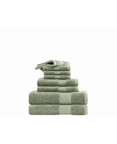Scout Royal Velvet Cotton 8-pc. Bath Towel Set In Green