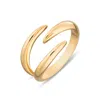 Scream Pretty Men's Gold Claw Triple Band Open Ring - M/l In Gold