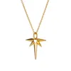 Scream Pretty Women's Gold Angel Star Necklace With Slider Clasp In Gold
