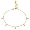 Scream Pretty Women's Gold Anklet With Sparkle Drops In Gold
