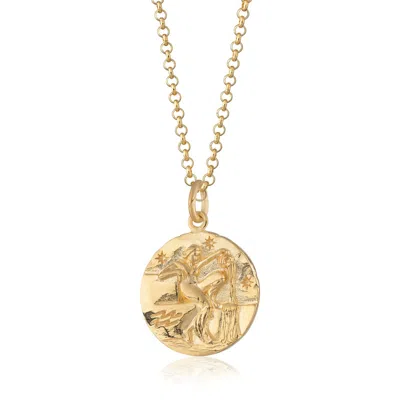 Scream Pretty Women's Gold Aquarius Zodiac Charm Necklace