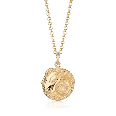 Scream Pretty Women's Gold Aries Zodiac Charm Necklace