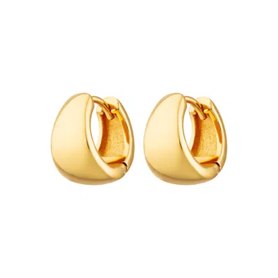 Scream Pretty Bermuda Triangle Huggie Earrings In Gold