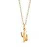 Scream Pretty Women's Gold Cactus Charm Necklace In Gold