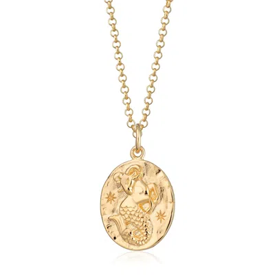 Scream Pretty Women's Gold Capricorn Zodiac Charm Necklace