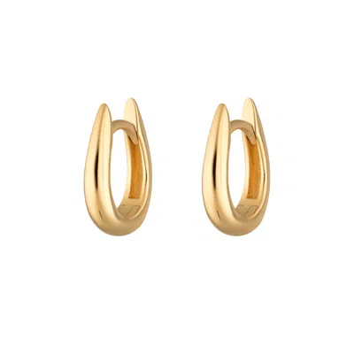 Scream Pretty Women's Gold Claw Huggie Earrings