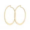 Scream Pretty Women's Gold Flat Hoop Earrings In Gold